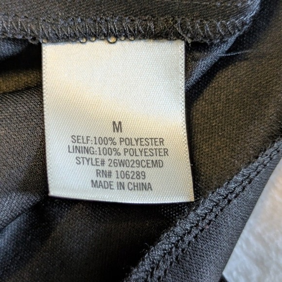 Mi Ami Dress Juniors Medium Boho Black Floral Mini Sheer Chiffon Tiered Garden‎ - Picture 8 of 8